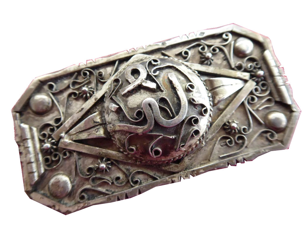 Moroccan Brooch with Islamic Design