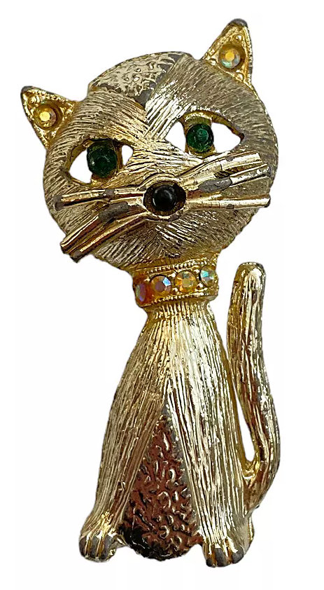 1960s Cat Brooch