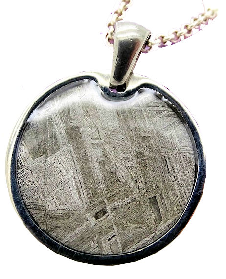 Meterorite Pendant with Widmanstӓtten Patterns