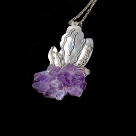 Amethyst Cactus Pendant