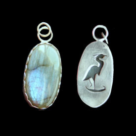 Labradorite Heron Pendant